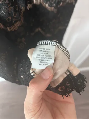 Francescas Black Lace V Neck Mini Dress - NWT size XS sexy going out date night thumbnail 7