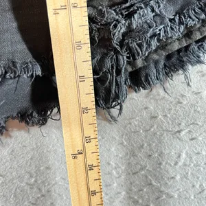 1078 | American Eagle Vintage‎ Hi-Rise Festival Distressed Denim Shorts Black 6 thumbnail 4
