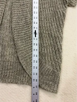 Women’s S Beige Twenty One Open Front Knit Sweater Vest Cardigan thumbnail 4