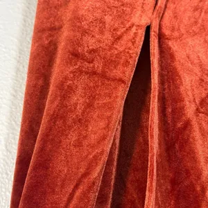 Baltic Born Orange Velvet Wrap Maxi Dress Womens L Fall Boho Hippie Classic thumbnail 9