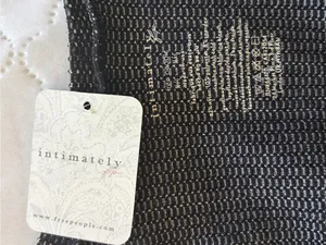NWT Free People Intimately Clean Slate Tank in Black thumbnail 8