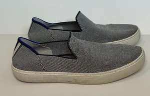 Rothy’s The Sneaker Slip On Shoes Womens Size 8 Blue/White Comfort Casual thumbnail 1