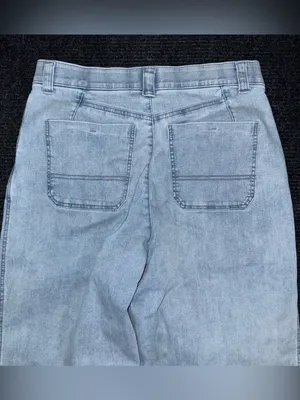 Democracy Ab Technology Wide Leg Cropped Jeans Light Wash Stretch Denim Sz 14 thumbnail 4