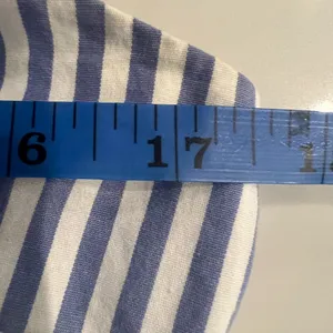 J. Crew Blue White Stripped Seersucker Tiered Dress Size 4 Preppy Southern EUC thumbnail 9