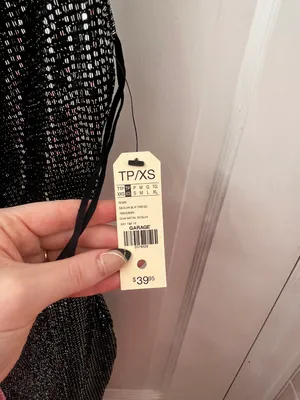 Garage Black Sequin Mini Dress thumbnail 5