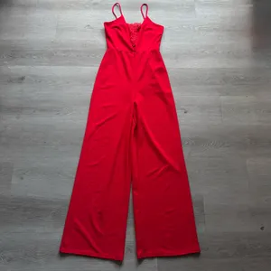 Windsor Lace Plunge Neckline Wide Leg Jumpsuit thumbnail 6
