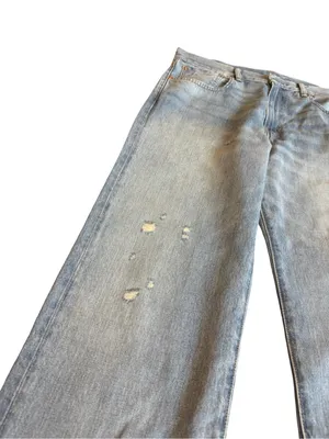 Denimist Lindsay Slim Boyfriend Jeans Light Wash Denim Distressed Size 31 Womens thumbnail 7