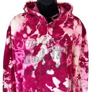 Distressed GAP The Eastern Atlantic 1969 Showdown Bleached Tie Dye Hoodie thumbnail 2