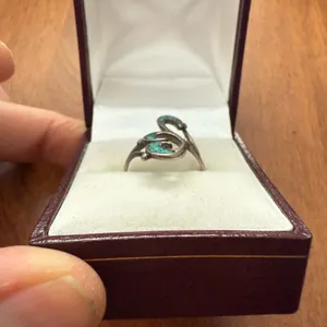 Vintage Turquoise Design 925 Ring Size 5 3/4 thumbnail 3