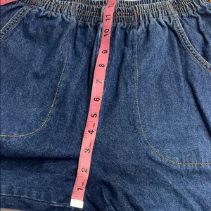 Imperfect vintage y2k 90s jeans cotton denim pull on stretchy waist‎ pockets thumbnail 7