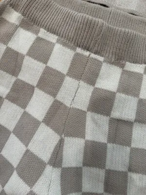Pink Lily Checkered Sweater Knit Set thumbnail 3