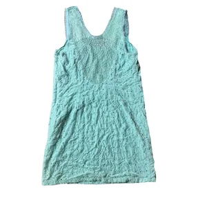Free‎ People Mini Dress 2 Velvet Cutwork Embroidery Beaded Danced To Pieces thumbnail 2