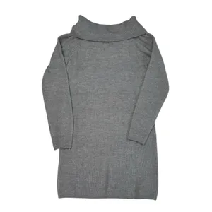 *New GAP Knit Sweater Dress Womens MTall Gray Cowl Neck Neutral Classic Office thumbnail 4