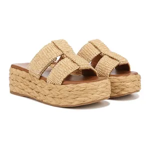 Zodiac Izzy Natural Woven Platform Slide‎ Sandals Size 9 thumbnail 3