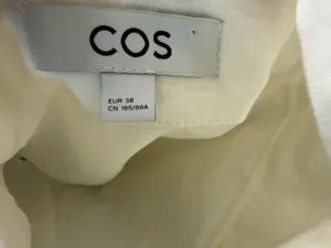 COS Open-Back Mini Pinafore Dress White Womens Size 38 / US M thumbnail 6