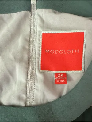 Modcloth green sleeveless High-Low color block Chiffon maxi Dress NWOT size 2X thumbnail 6