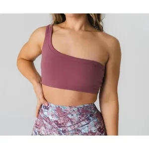 Vitality Cloud II Asym Sports Bra One Shoulder Mauve XL‎ Yoga Pilates thumbnail 6