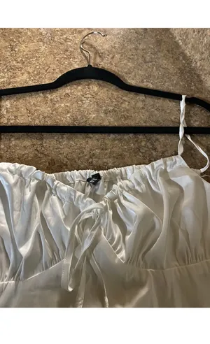 Zaful Sexy Spaghetti Straps Crop Top Women Summer Silk Satin Bow Ruched Camis Tops Sleeveless Backless Female Skinny Camisole thumbnail 11