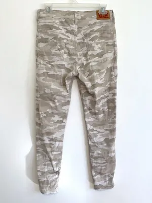 LEVI'S 720 High Rise Super Skinny Crop Jeans Tan Camo Camouflage Cropped Ankle thumbnail 10