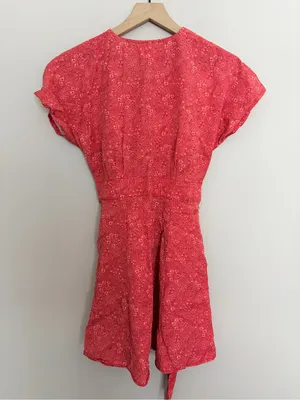 Marine Layer Camila Red Floral Mini Dress XS thumbnail 3