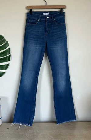 Loft The Boot Dark Wash Jeans thumbnail 1