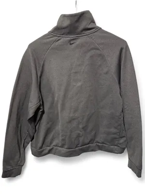 Nike Therma-Fit 1/2 zip cropped Pullover sweatshirt Gray size large thumbnail 3