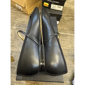 Marc Fisher Women's Espina Mary Jane Ballet Flat Leather Black Size US 8! thumbnail 7