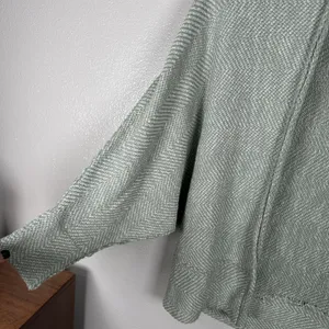 Free People Motions Cardigan Sweater‎ Lagenlook Boho Oversized Womens Large Gray thumbnail 2