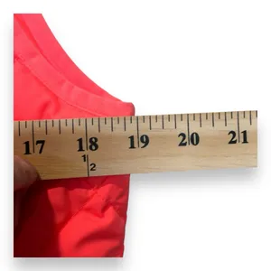 J.Crew Size S Excursion Quilted‎ Down Vest Neon Flamingo Pink Zip Up thumbnail 8