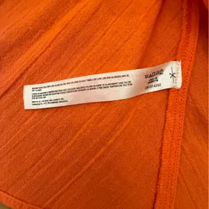 Free People Orange Smocked Elastic Waist Mini Skirt Pleated Gauze Ruffles Large thumbnail 7
