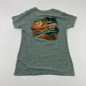 Harley-Davidson Shirt Womens Large Gray Together We Ride Black Widow Florida Tee thumbnail 3