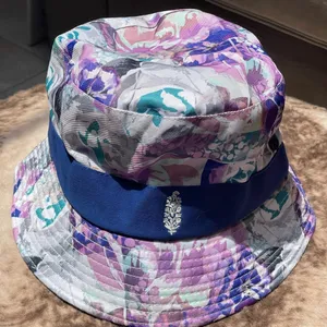 NEW Free People movement Digital Blooms Bucket Hat Electric Violet Colors NWOT thumbnail 4