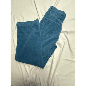 Reformation‎ Jeans Blue Corduroy Wide Leg Pants Button Fly High Rise Size 27 thumbnail 4