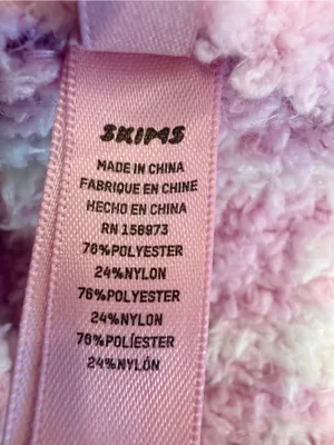 SKIMS Cozy‎ Knit Unisex Hoodie in Petal Houndstooth Apres Ski thumbnail 5