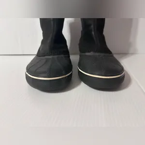 SOREL NM3448-010 black leather-upper waterproof snow/rain boot men size 8.5 thumbnail 5