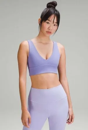 Lululemon Align V-Neck Bra *Light Support, A/B Cup - Dark Lavender Size 8 thumbnail 1