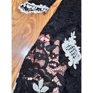Alexis Helina Black White Bodycon Midi Dress Sleeveless Cocktail Size S thumbnail 10