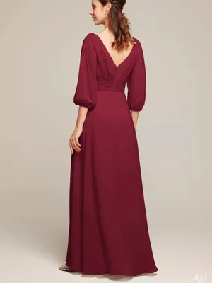 NWT AW Bridal Polly Bridesmaid Maxi Dress Jester Red Size 14 thumbnail 3