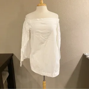 Free People Show Me Some Shoulder White Off Shoulder Top Small thumbnail 2