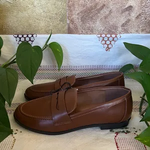 NEW Kensie Women’s Brown Cognac Slip-On Gitty Penny Low Heel Loafers Size 8.5 thumbnail 4