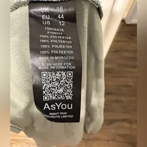 ASOS AsYou Strappy Backless Satin Mini Dress in Light Olive thumbnail 9