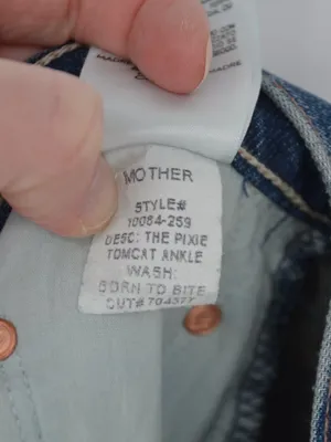 MOTHER Pixie Tomcat Ankle Jeans Distressed Blue Size 28 thumbnail 9