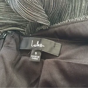 Lulus | Make Your Acquaintance Silver Metallic Dress thumbnail 6