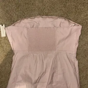 Anthropologie Side Slit strapless Dress Hibiscus Hint‎ pink NWT size XL thumbnail 9