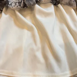 Altar’d State Patterned Pull On Ruffle Skirt - Cream and Black Medium C3-093 thumbnail 4