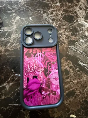 Black & Hot Pink “Level Up” Graphic Phone Case – Money & Butterfly Design – Fits Select iPhone Pro/Pro Max Models thumbnail 3