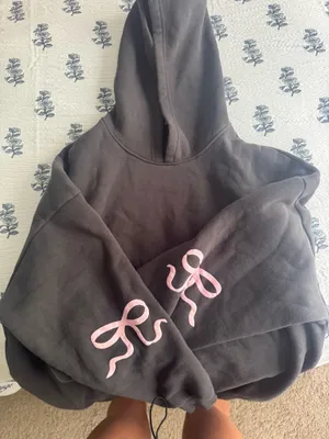 Bow Hoodie Edikted Grey thumbnail 1