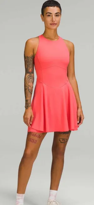 lululemon athletica court crush Pale‎ Raspberry Tennis Dress 2 thumbnail 1