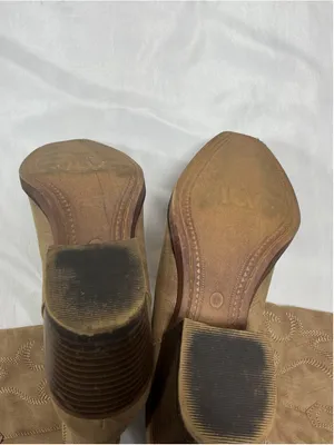 Womans New IUV Pullon Knee High Cowgirl Boots Size 8.5 Light Brown thumbnail 6
