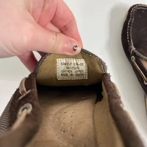 Sperry’s women’s brown top-sider songfish suede boat‎ loafers leather shoes 5.5 thumbnail 6